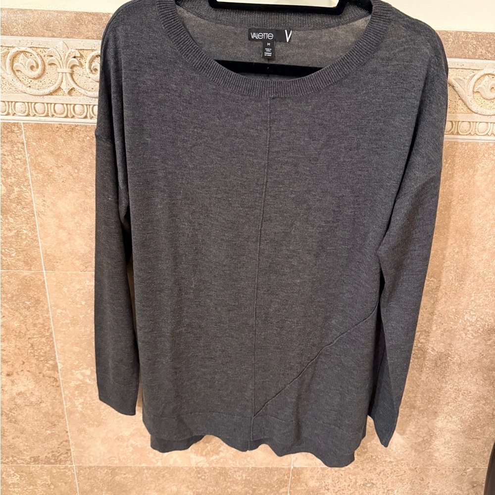 Valette Charcoal Knit Top